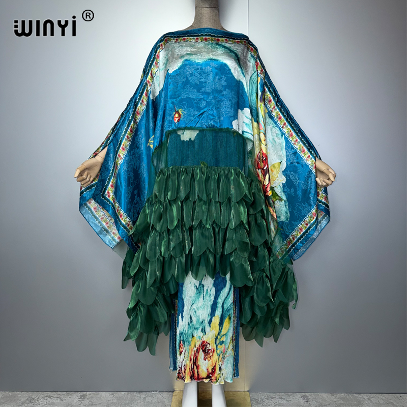 Ethnic Fashion Dress - WINYI Boho beach Pleated slim dress