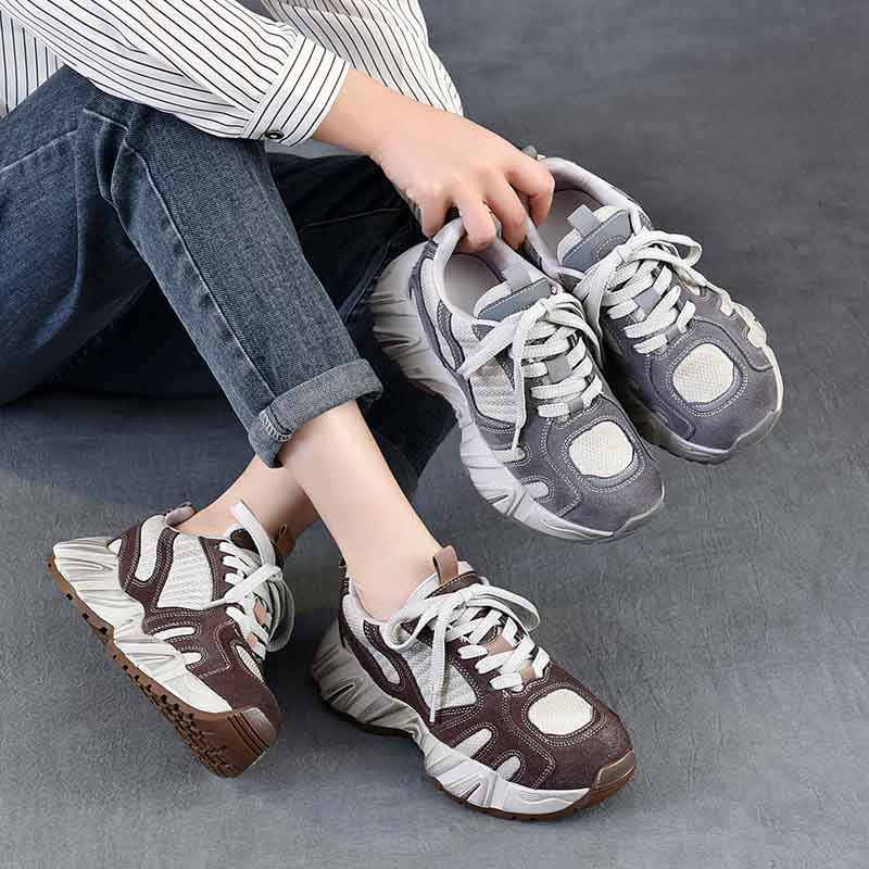 4.5cm Air Mesh Suede Genuine L - مراجعة The Ethnic Fashion وسعره