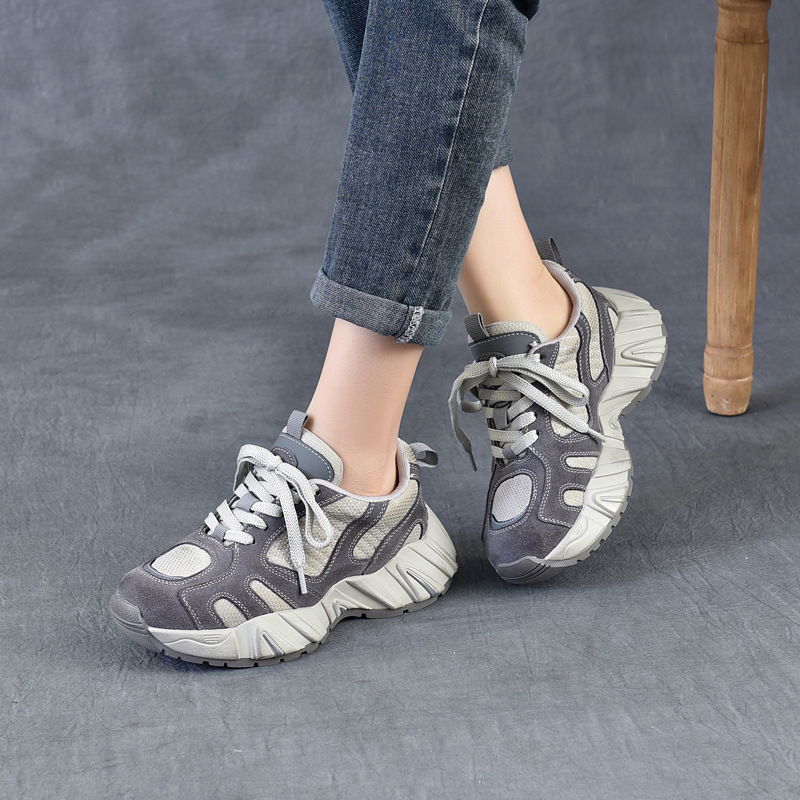 4.5cm Air Mesh Suede Genuine L - مراجعة The Ethnic Fashion وسعره