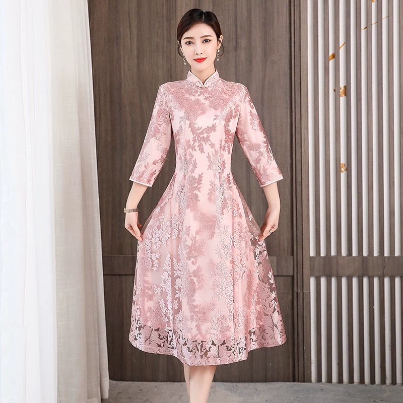 Elegant Women Aodai Vietnam Ch - مراجعة Ao Dai Vietnam Dress وسعره