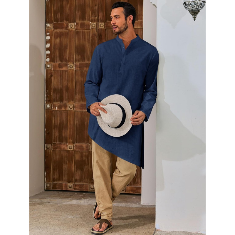 Mens Kaftan Robe Thobe Cotton  - مراجعة Kurta Men Cotton وسعره