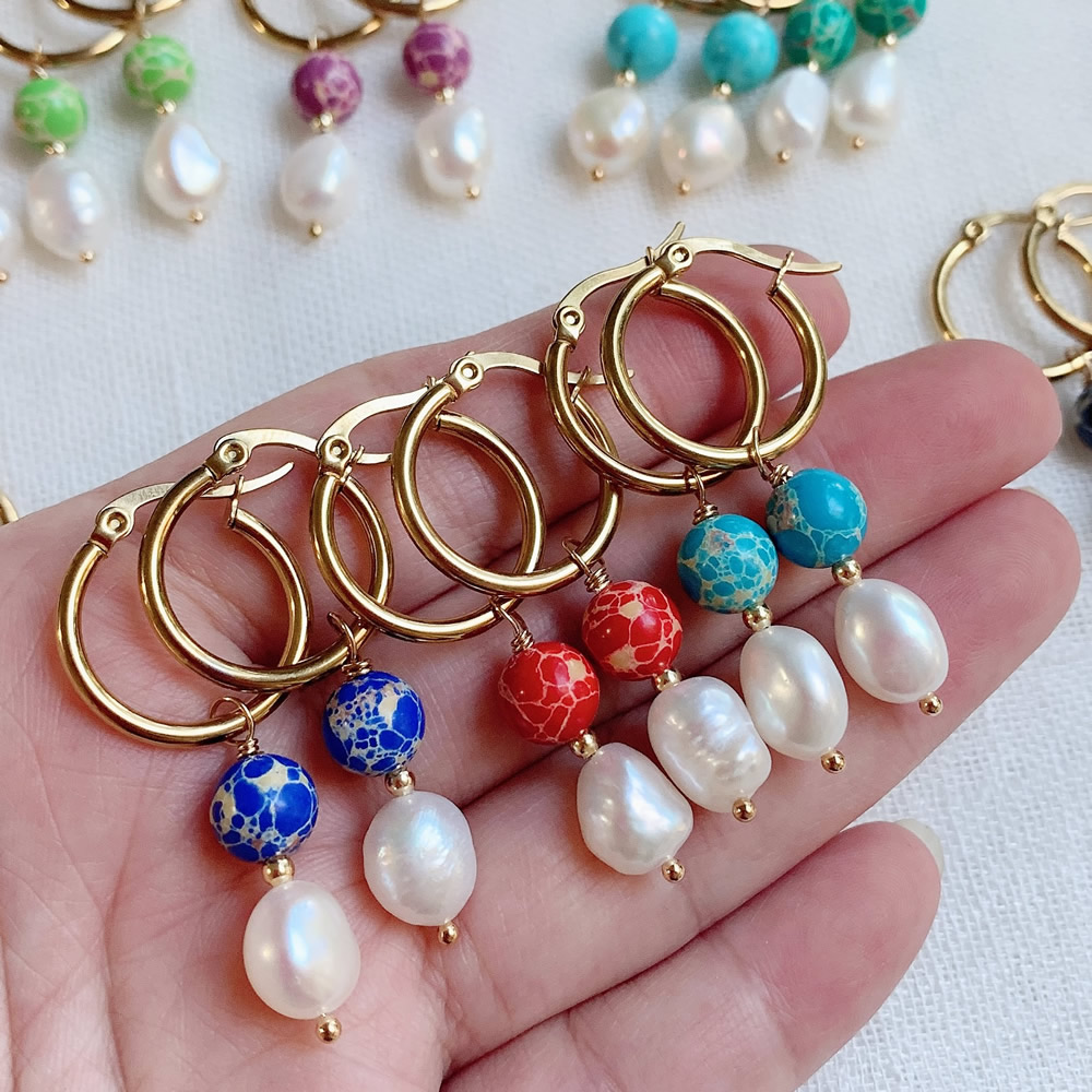 Natural Freshwater Baroque Pea - مراجعة Aura Ethnic Fashion وسعره