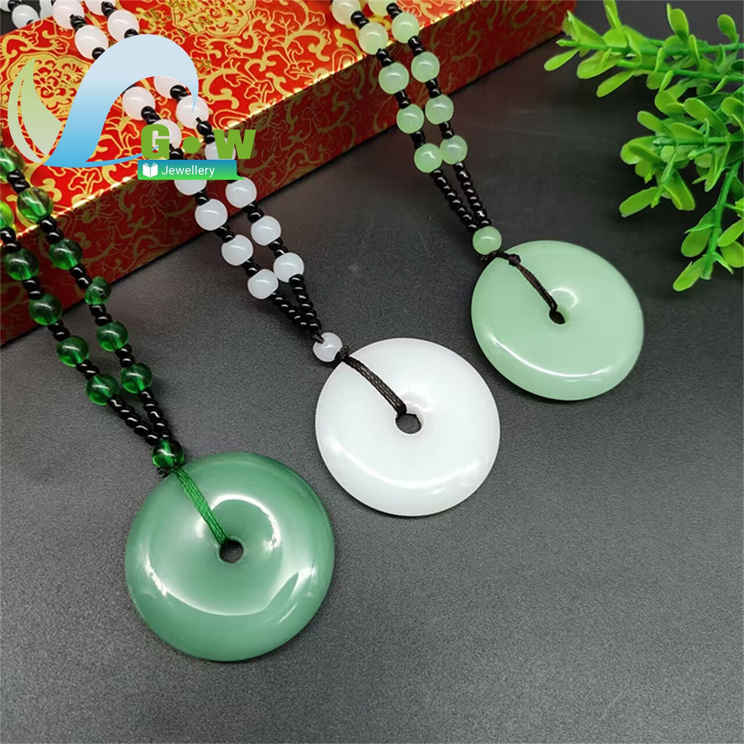 Large Jade Peace Pendant Neckl - مراجعة Ethnic Fashion Store وسعره