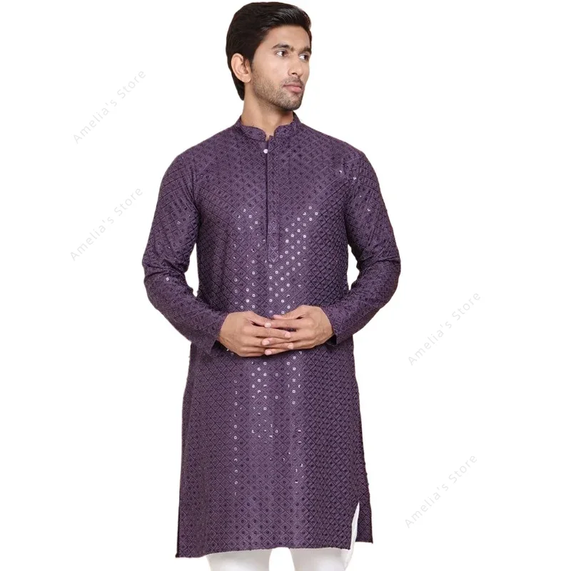 Indian Men's Kurta Tunic Cotto - مراجعة Kurta Men Cotton وسعره