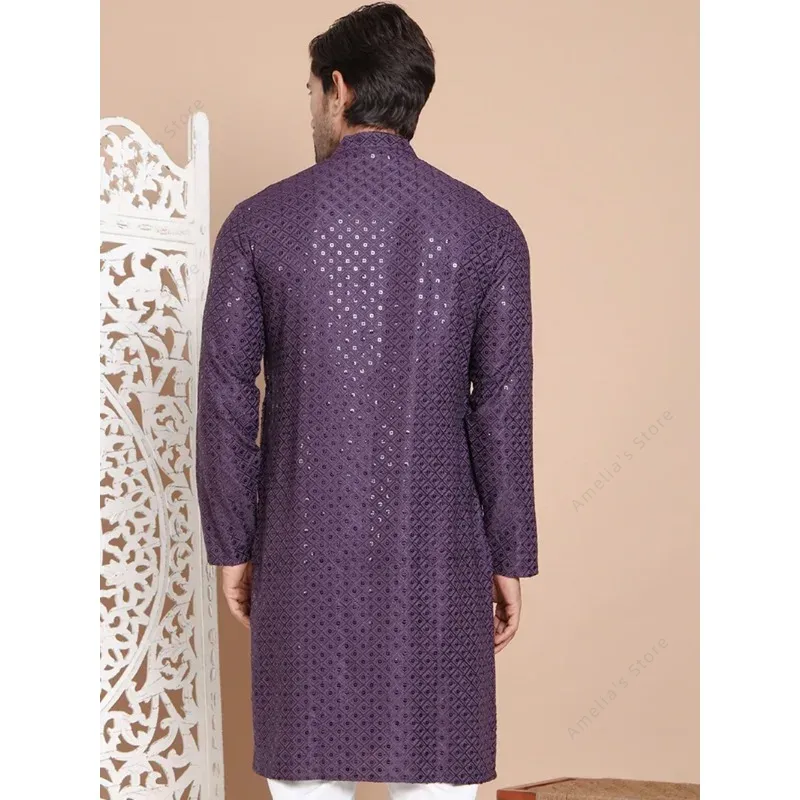 Indian Men's Kurta Tunic Cotto - مراجعة Kurta Men Cotton وسعره
