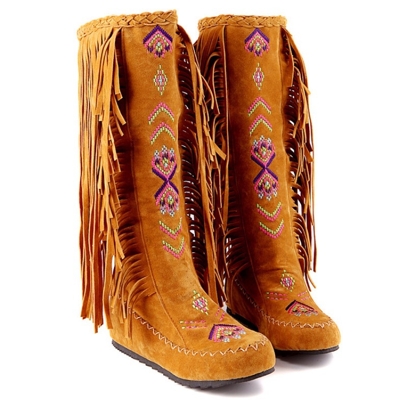 Tassel Boots Handmade Embroide - مراجعة The Ethnic Fashion وسعره