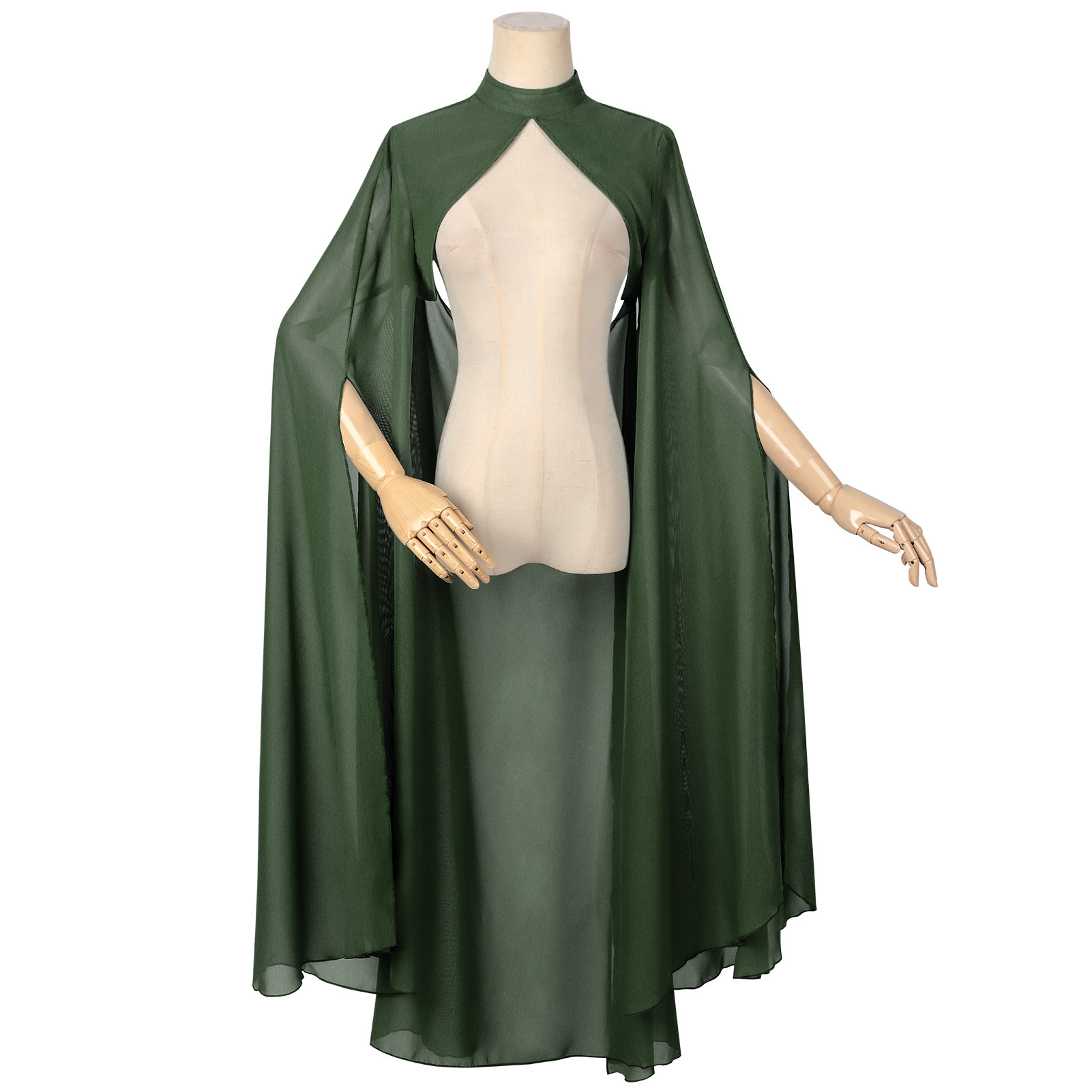 Ladies Green Chiffon Shawl Got - مراجعة Ethnic Fashion Dress وسعره