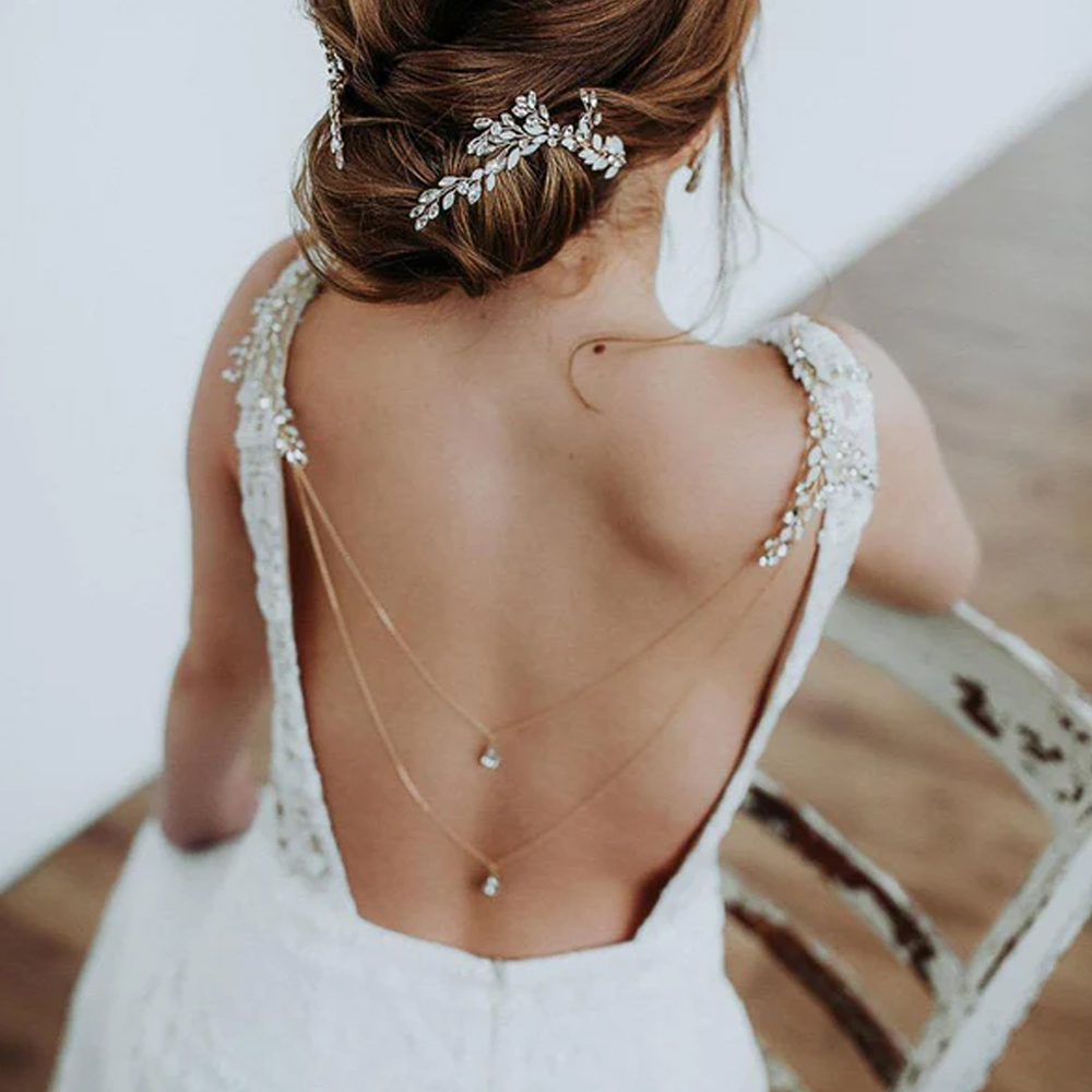 Zircon Tassel Pendant Back Cha - مراجعة Ethnic Fashion Dress وسعره
