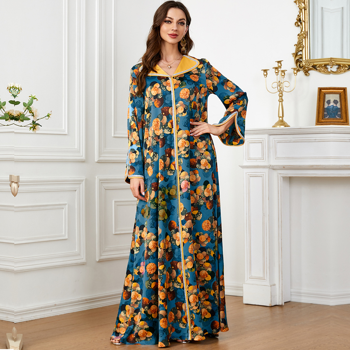 Fashionable Printed Dress Trav - مراجعة Ethnic Fashion Dress وسعره