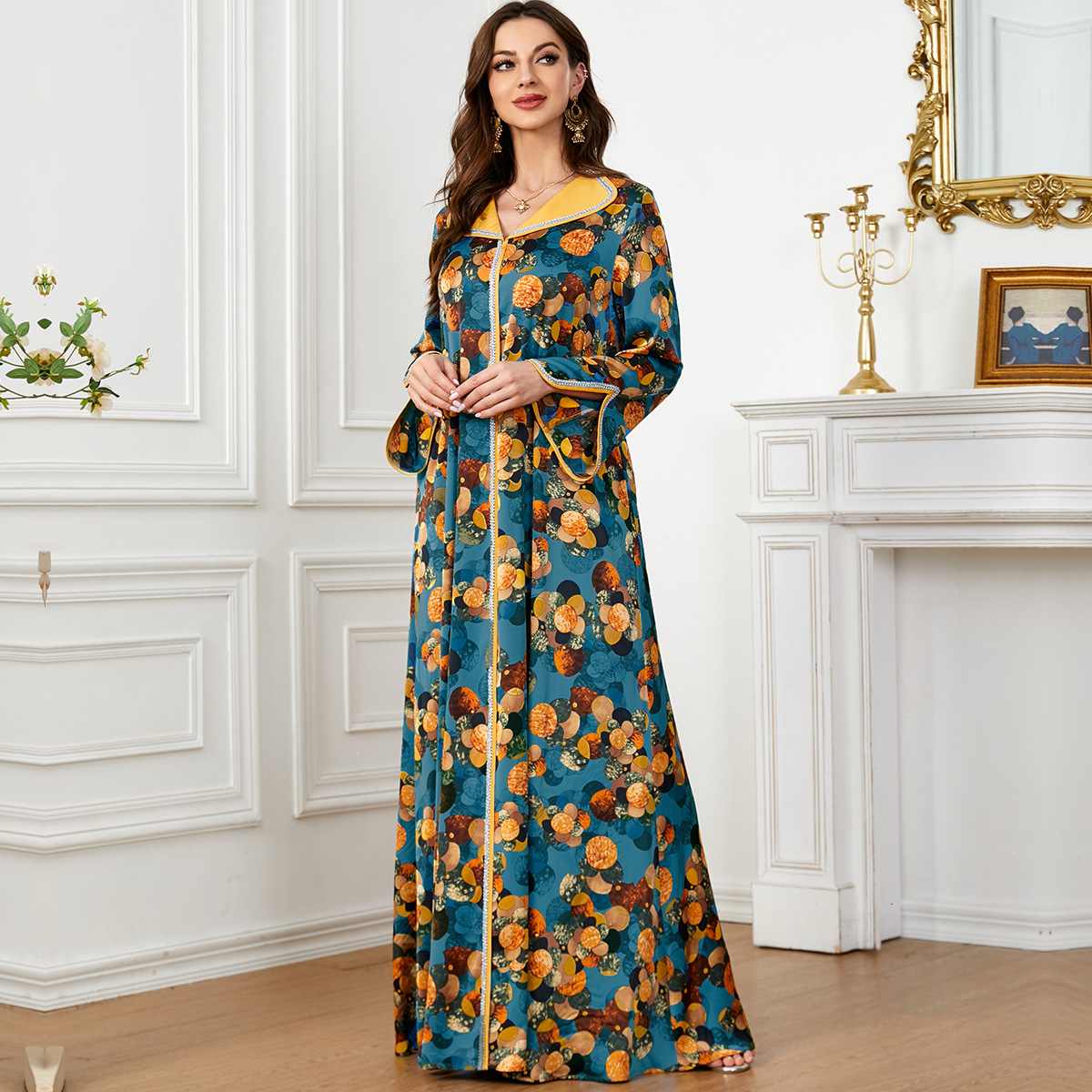 Fashionable Printed Dress Trav - مراجعة Ethnic Fashion Dress وسعره