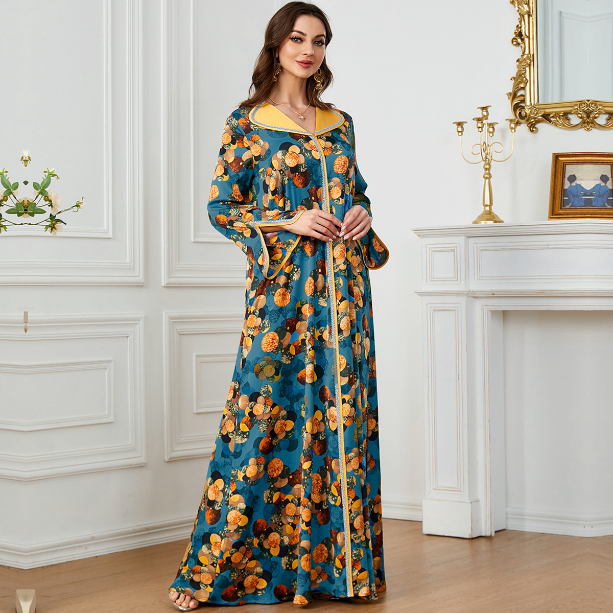 Fashionable Printed Dress Trav - مراجعة Ethnic Fashion Dress وسعره
