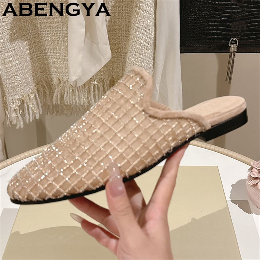 Shiny Lace Mesh Round Toe Flat - مراجعة The Ethnic Fashion وسعره
