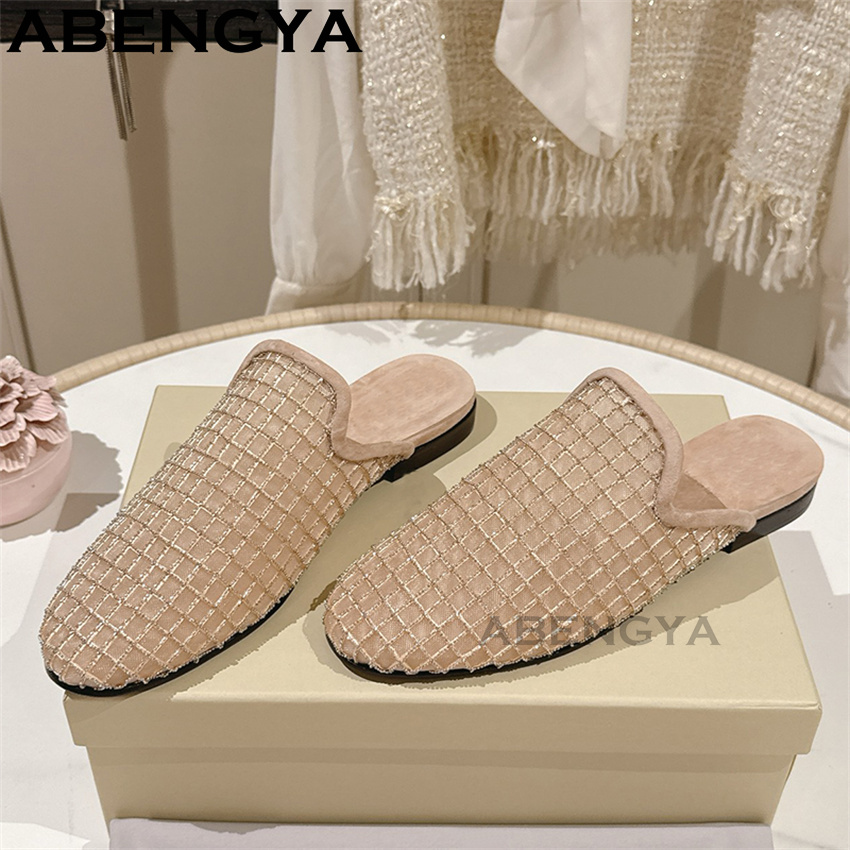 Shiny Lace Mesh Round Toe Flat - مراجعة The Ethnic Fashion وسعره