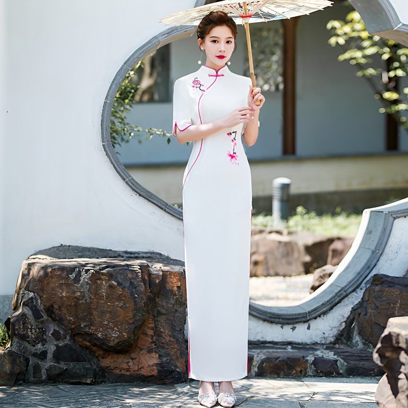 Woman Aodai Vietnam Dress Shor - مراجعة Ao Dai Vietnam Dress وسعره