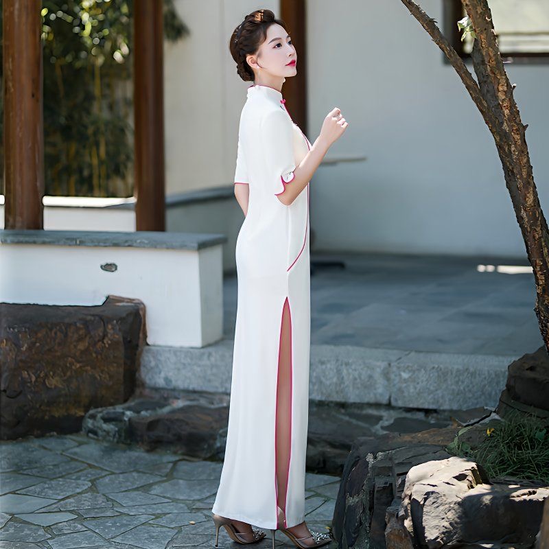 Woman Aodai Vietnam Dress Shor - مراجعة Ao Dai Vietnam Dress وسعره