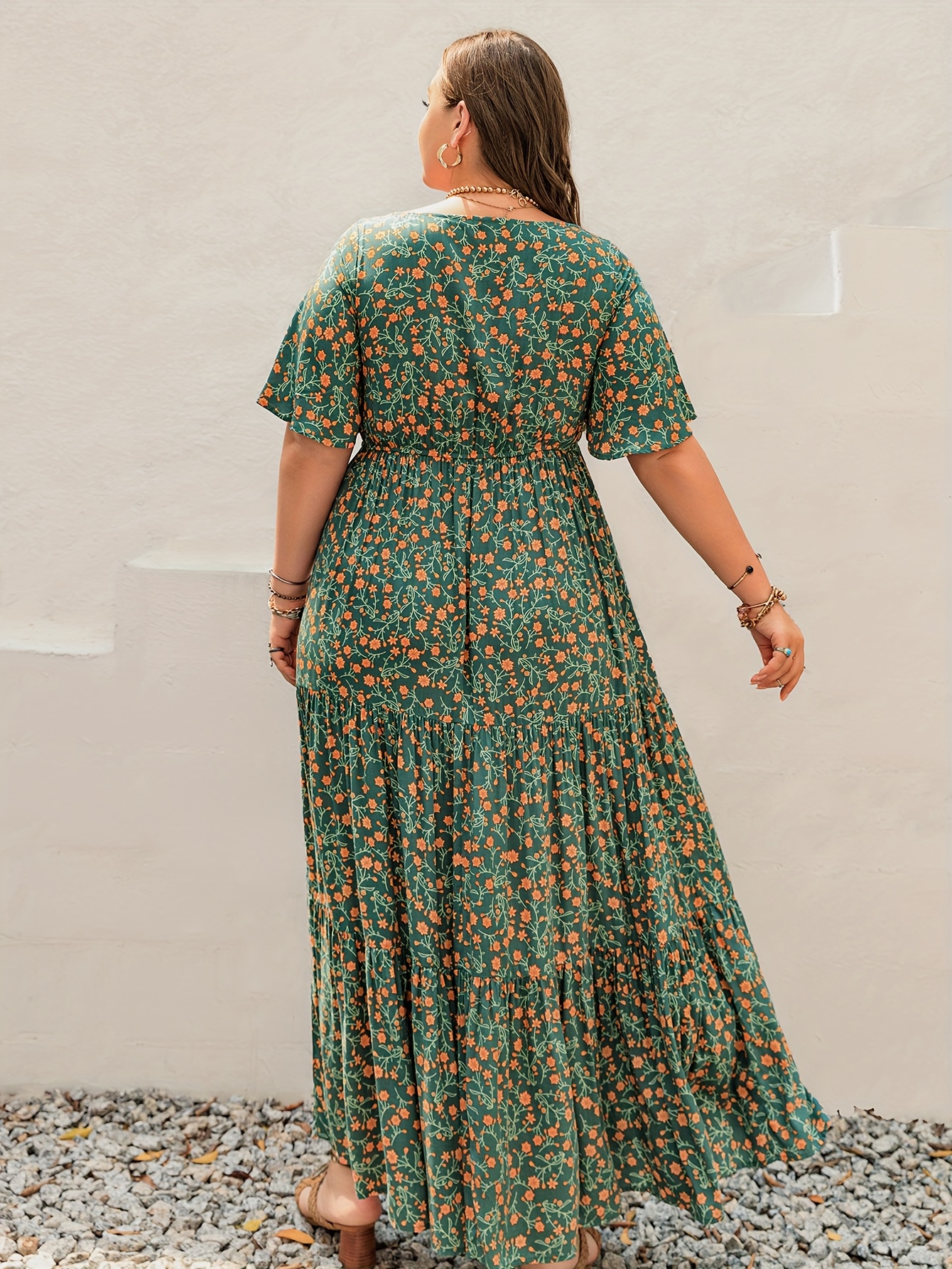 Plus Size Bohemian Long Dress  - مراجعة Ethnic Fashion Dress وسعره