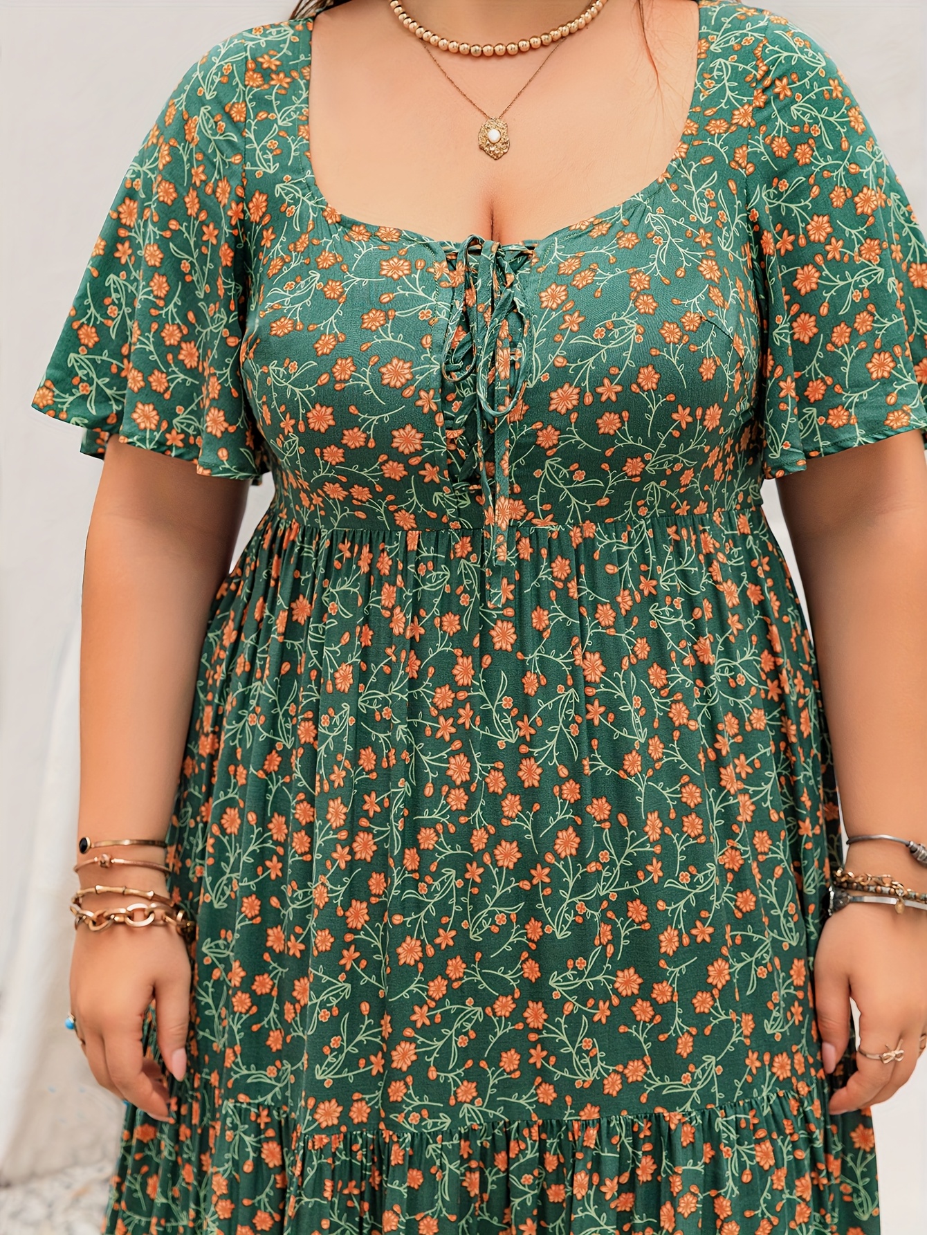 Plus Size Bohemian Long Dress  - مراجعة Ethnic Fashion Dress وسعره