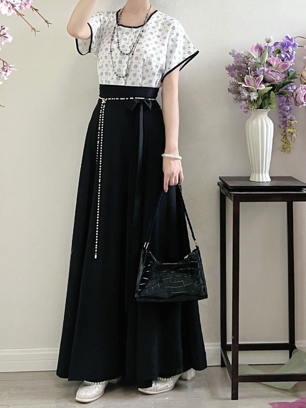 Tang Dynasty Hanfu Set - Women - مراجعة Hanbok Modern Set وسعره