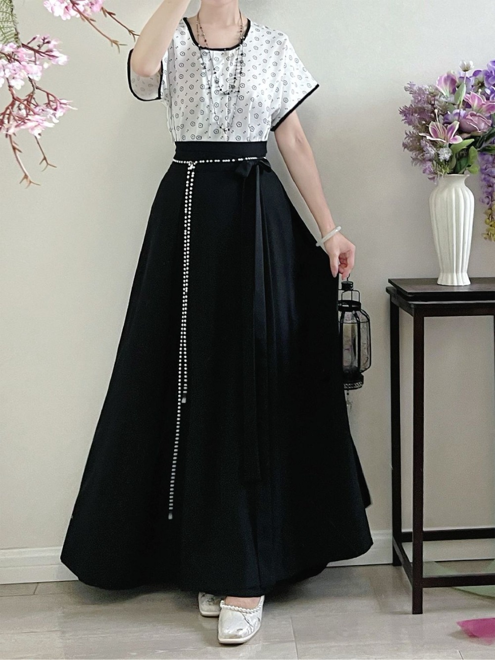 Tang Dynasty Hanfu Set - Women - مراجعة Hanbok Modern Set وسعره