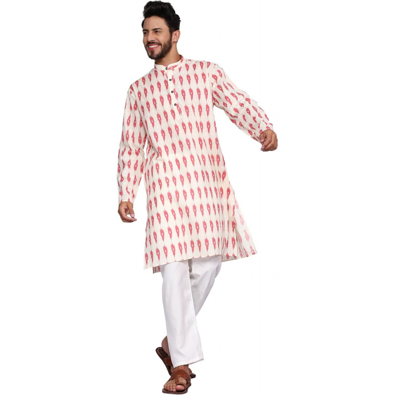 Mens Pure Cotton Kurta Pajama  - مراجعة Kurta Men Cotton وسعره