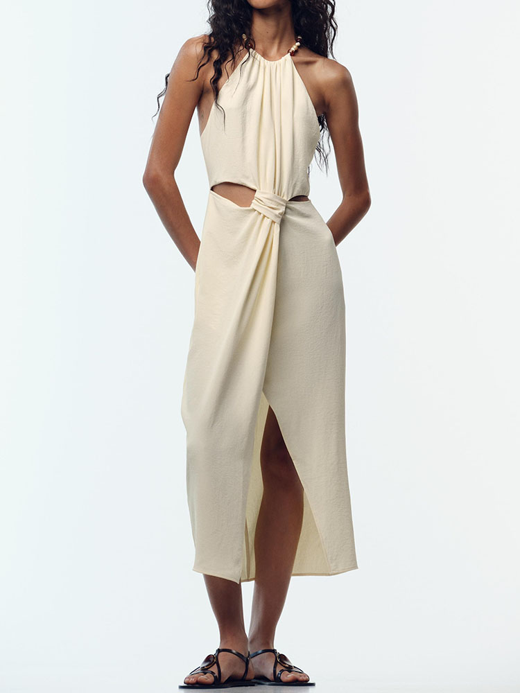 Fashionable Midi Dress ZA2025  - مراجعة Ethnic Fashion Dress وسعره