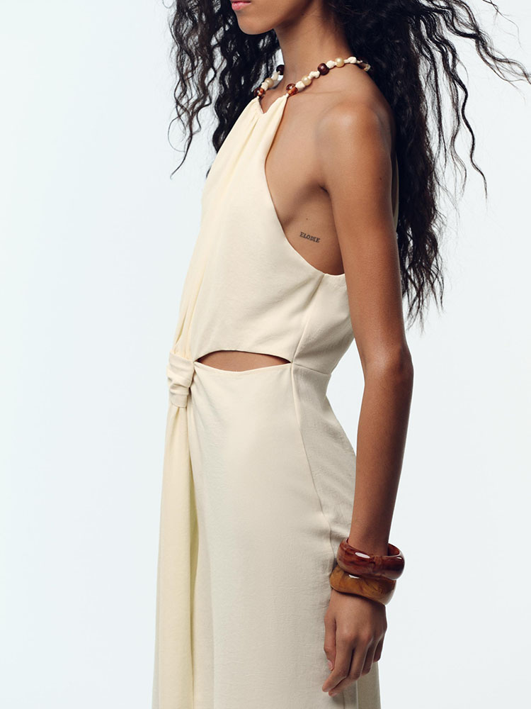 Fashionable Midi Dress ZA2025  - مراجعة Ethnic Fashion Dress وسعره