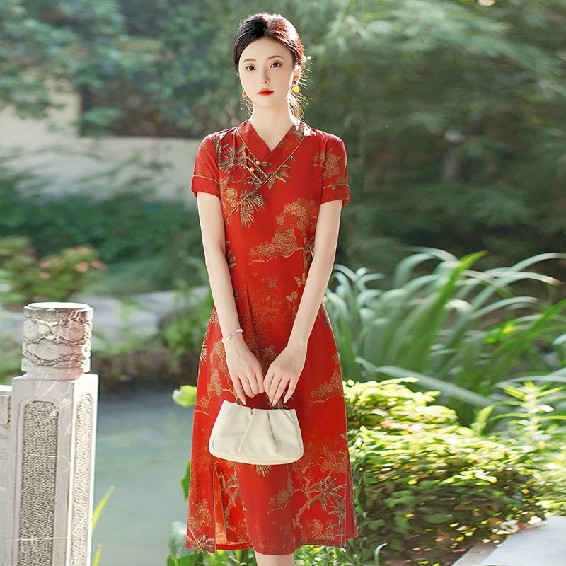 Vietnam Aodai Cheongsam Vintag - مراجعة Ao Dai Vietnam Dress وسعره