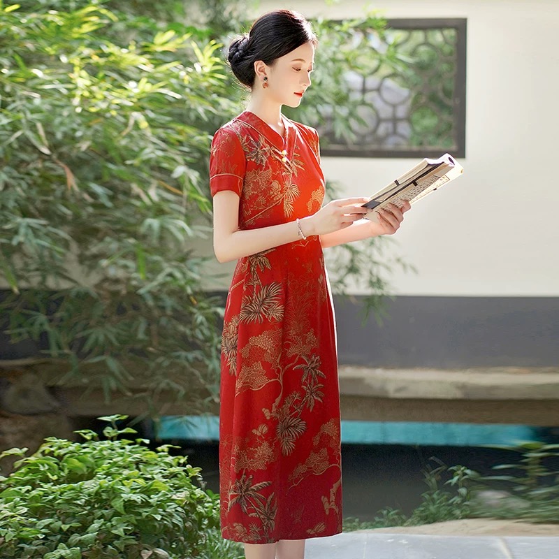 Vietnam Aodai Cheongsam Vintag - مراجعة Ao Dai Vietnam Dress وسعره