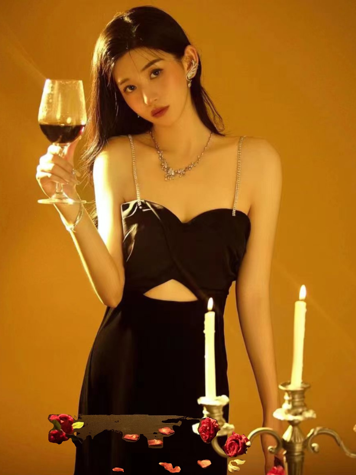 Sexy Backless Strap Dress Phot - مراجعة Ethnic Fashion Dress وسعره