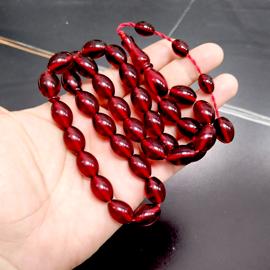 Tasbih Red resin 33 prayer bea - مراجعة Ethnic Fashion Store وسعره