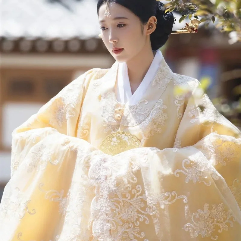 ellow Korean Clothes Women Tra - مراجعة Hanbok Modern Set وسعره