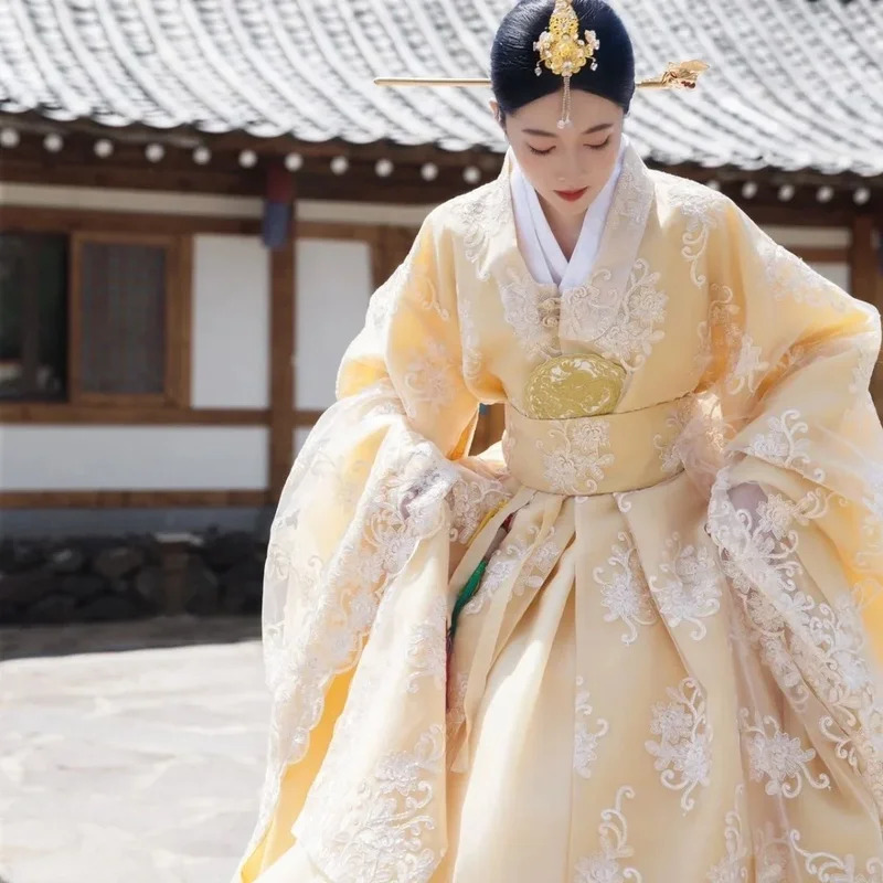 ellow Korean Clothes Women Tra - مراجعة Hanbok Modern Set وسعره