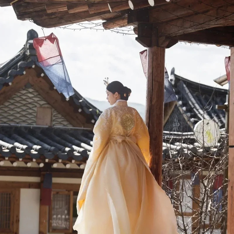 ellow Korean Clothes Women Tra - مراجعة Hanbok Modern Set وسعره