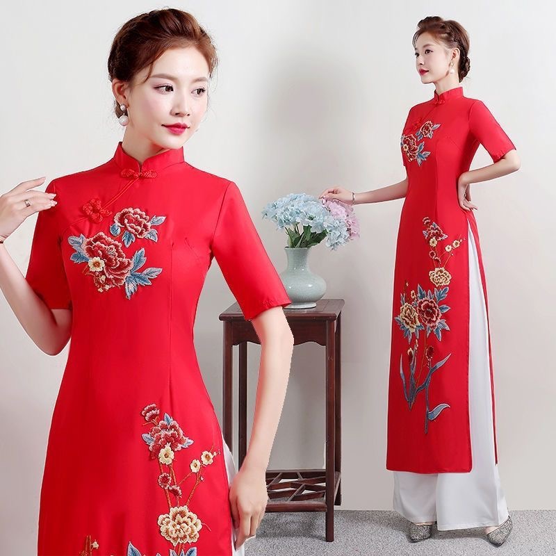 Summer Women Traditional Vietn - مراجعة Ao Dai Vietnam Dress وسعره