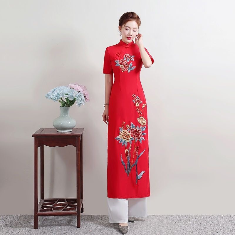 Summer Women Traditional Vietn - مراجعة Ao Dai Vietnam Dress وسعره