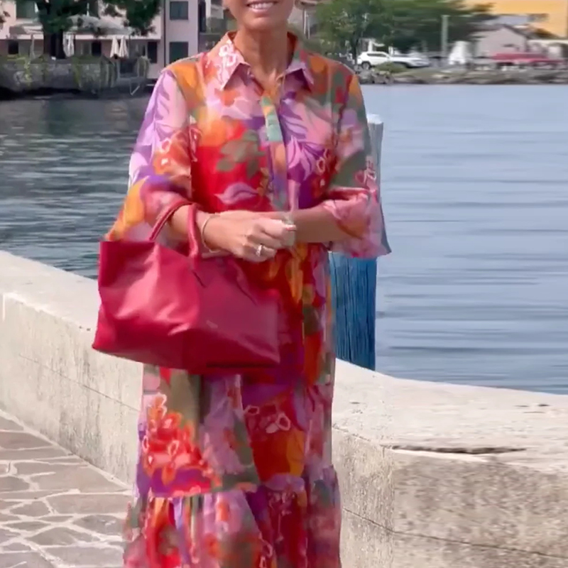 Plus Size Dress Women Turn Dow - مراجعة Ethnic Fashion Dress وسعره