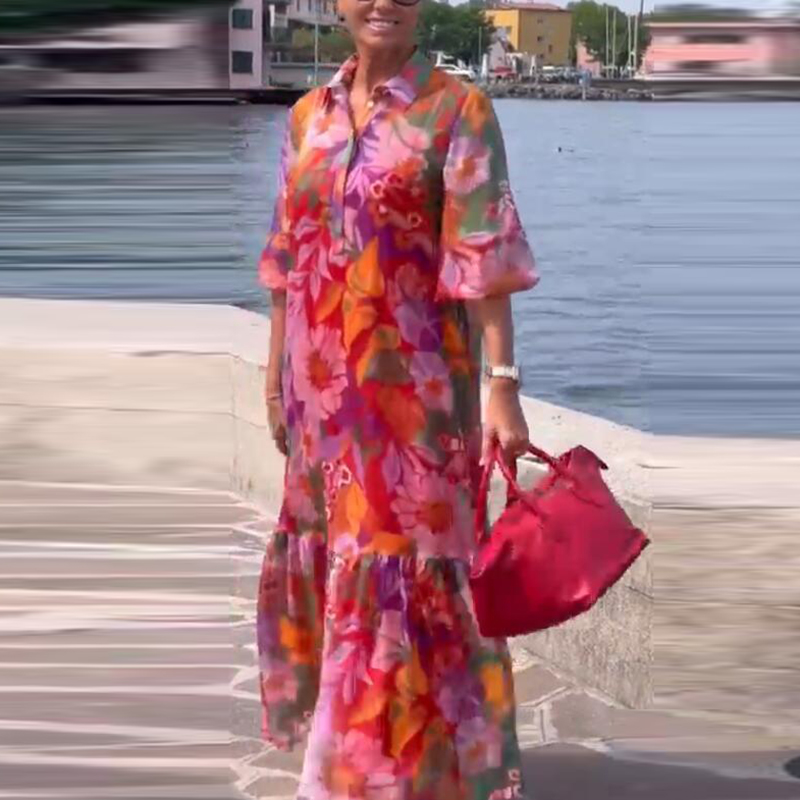 Plus Size Dress Women Turn Dow - مراجعة Ethnic Fashion Dress وسعره