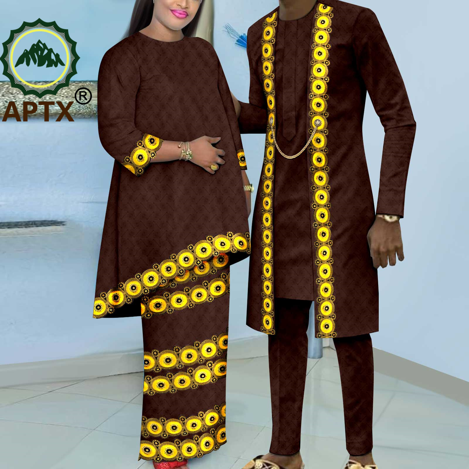 African Couple Clothes Women B - مراجعة Boubou Men Africa وسعره