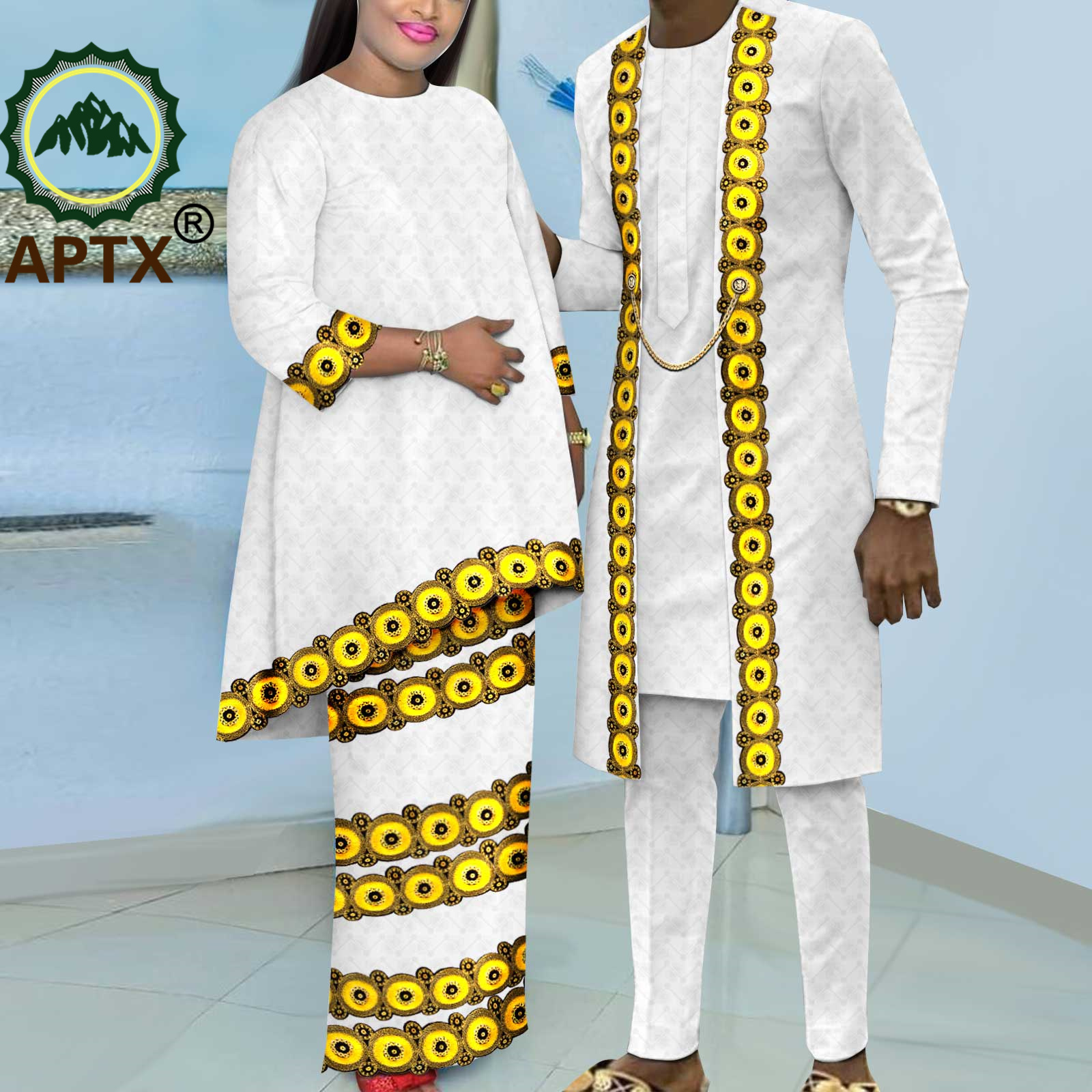 African Couple Clothes Women B - مراجعة Boubou Men Africa وسعره
