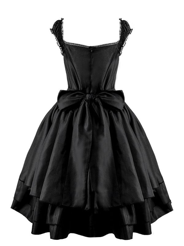 Black Lolita Dress Halloween C - مراجعة Ethnic Fashion Dress وسعره