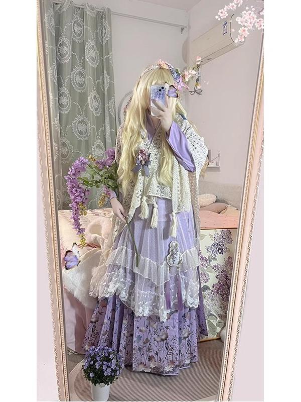 Purple Hanbok Set Daily Cute L - مراجعة Hanbok Modern Set وسعره