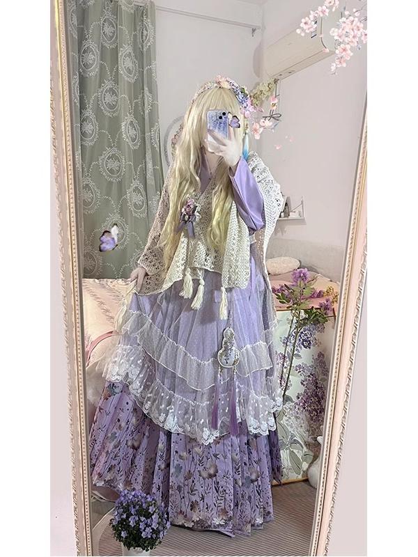 Purple Hanbok Set Daily Cute L - مراجعة Hanbok Modern Set وسعره