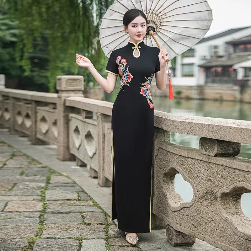 Women Traditional Vietnam Aoda - مراجعة Ao Dai Vietnam Dress وسعره