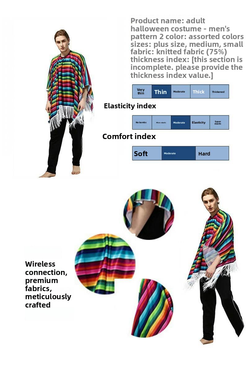 Adult Halloween Cape Ethnic St - مراجعة Ethnic Fashion Brands وسعره