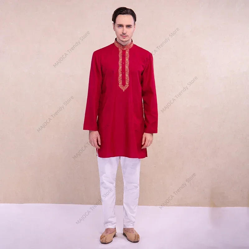 Indian Dress for Men Kurtas Sh - مراجعة Kurta Men Cotton وسعره
