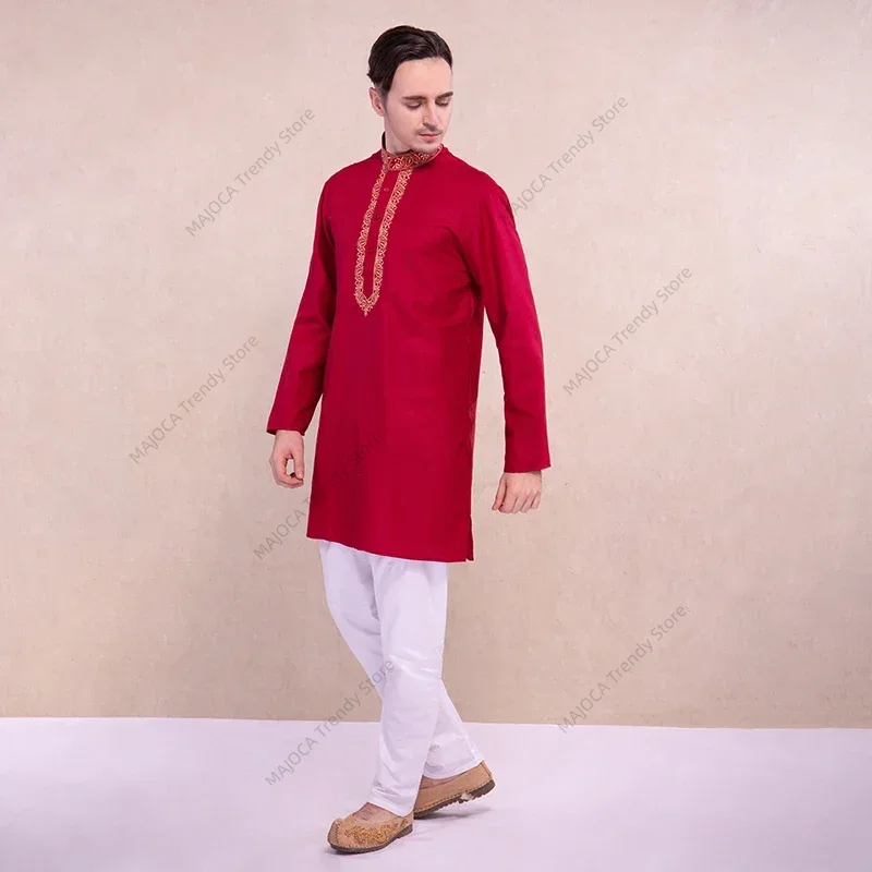 Indian Dress for Men Kurtas Sh - مراجعة Kurta Men Cotton وسعره