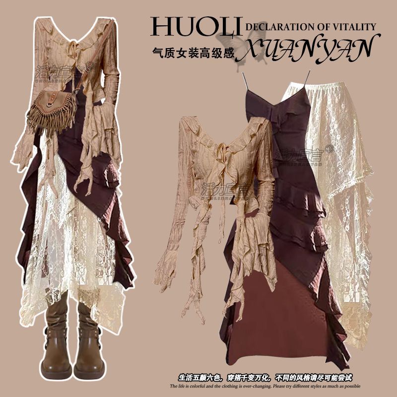 Autumn New Irregular Slim Fit  - مراجعة Ethnic Fashion Dress وسعره