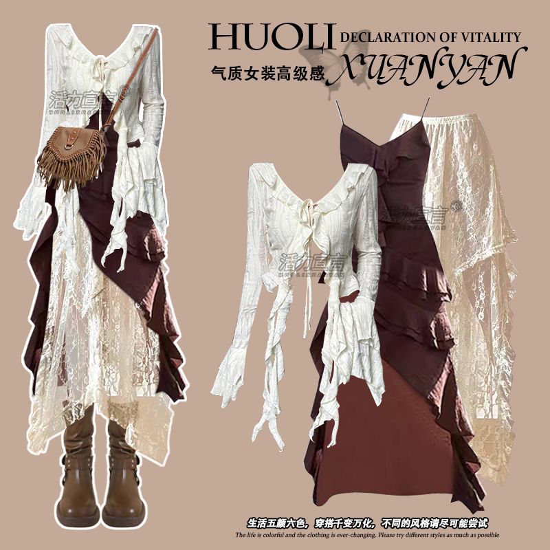 Autumn New Irregular Slim Fit  - مراجعة Ethnic Fashion Dress وسعره