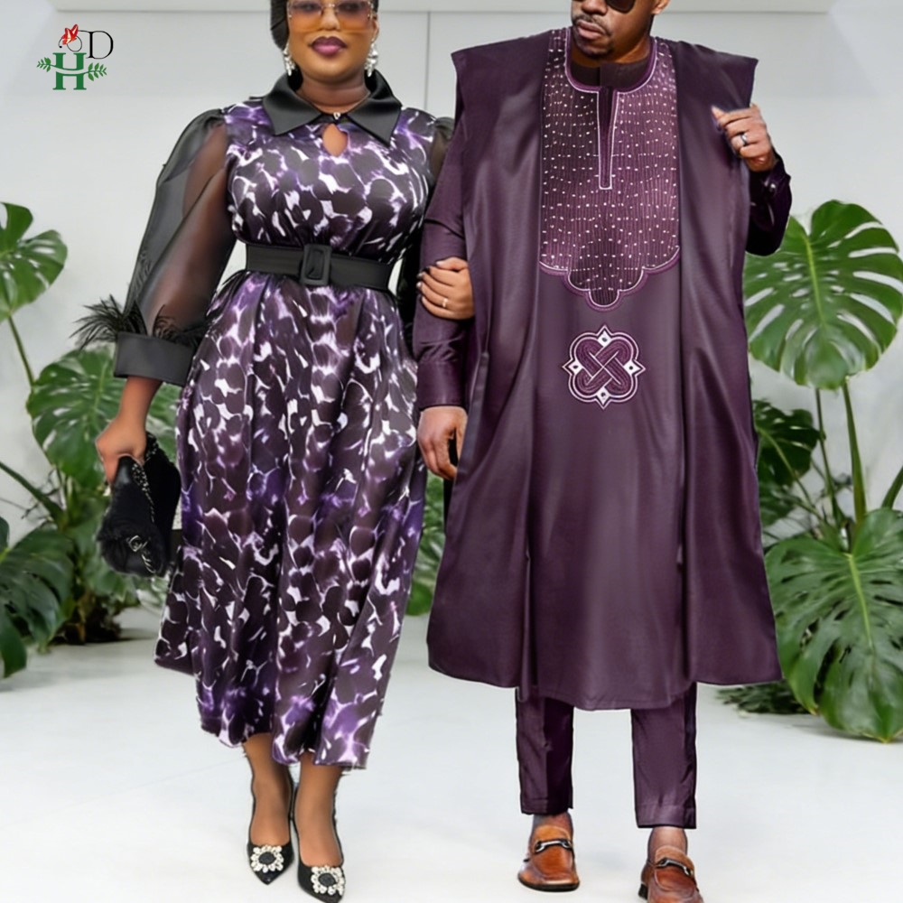 2026 African Couple Matching C - مراجعة Boubou Men Africa وسعره