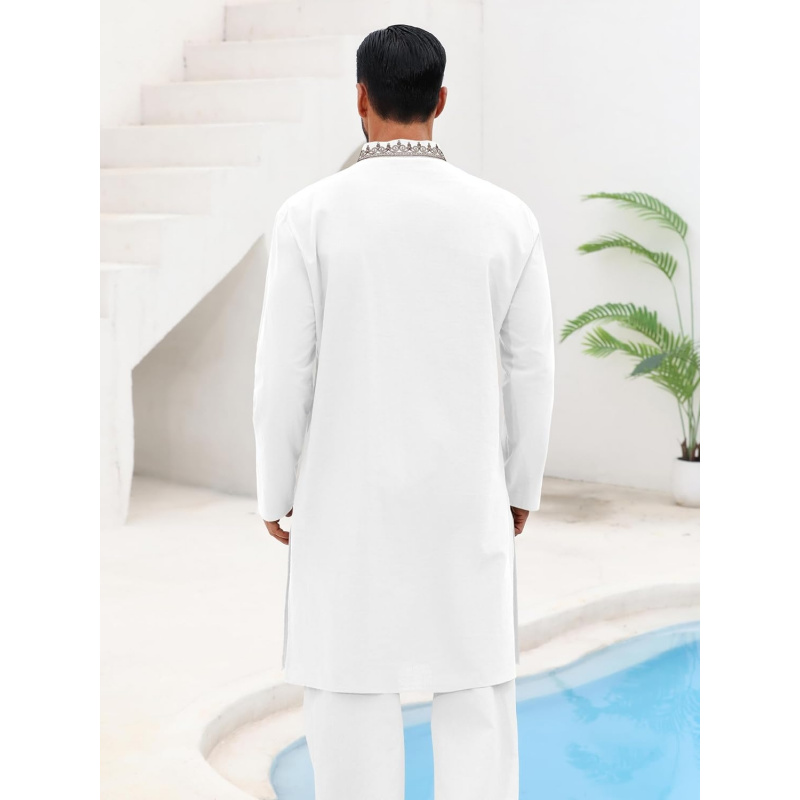 Mens Kaftan Thobe Cotton Henle - مراجعة Kurta Men Cotton وسعره